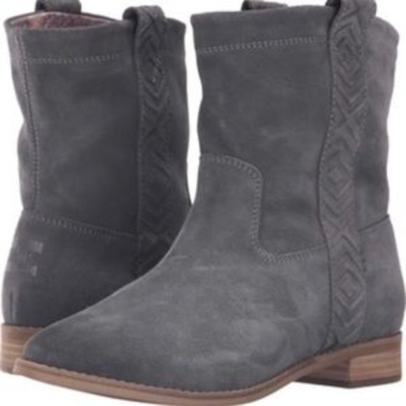 TOMS  Gray/Blue  Castlerock Suede Boots 7.5 - Picture 2 of 11